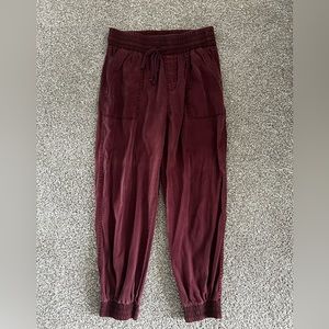 Women’s Maroon Jogger Pants